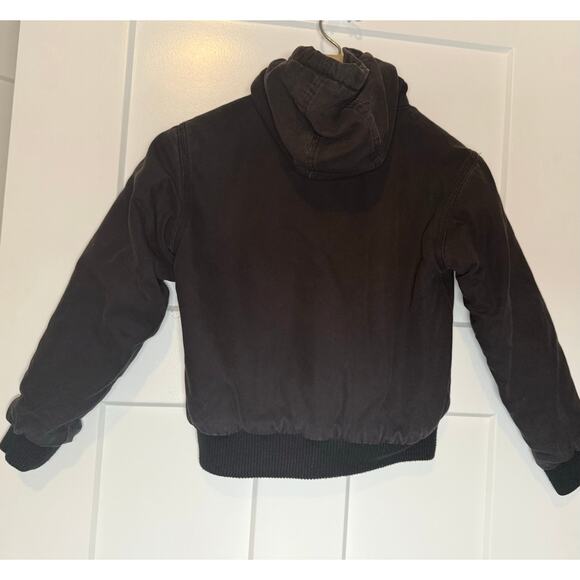 Walls Jacket Youth SMALL Navy Hooded Tough Wear Kidz Grow System Workwear Coat - Picture 2 of 15